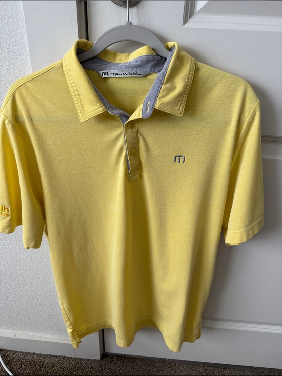 Travis Mathew Other - Travis Mathew Men’s Yellow Polo with Gray Trim